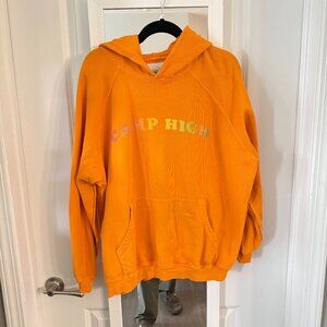 Camp High Collective Hoodie Made in Los Angeles Orange Size Large